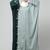 embroidery at fron and sleeves contrast front open kaftan abaya with  hijab