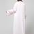 embroidery at sleeve 2 side pocket front open abaya