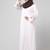 embroidery at sleeve 2 side pocket front open abaya