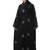 all over and hijab star embroidery front open abaya