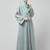 sleeves hand embrodery front open dubai style abaya with embroidered nida hijab