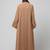 embroidery at sleeve 2 side pocket front open abaya