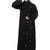 all over and hijab small flower embroidery front open abaya