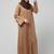 embroidery at sleeve 2 side pocket front open abaya