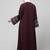 sleeves and hijab flowers and lines embroidry front open abaya