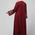 sleeves and hijab flowers and lines embroidry front open abaya