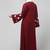 flowers embboidery at sleeve and hijab a line flare at bottom abaya with hijab
