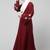 flowers embboidery at sleeve and hijab a line flare at bottom abaya with hijab