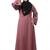 flowers embboidery at sleeve and hijab a line flare at bottom abaya with hijab