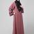 flowers embboidery at sleeve and hijab a line flare at bottom abaya with hijab