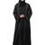 both front shoulder to bottom , sleeves and hijab hand embroidered with inner cardigan style abaya with hijab