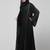 both front shoulder to bottom , sleeves and hijab hand embroidered with inner cardigan style abaya with hijab