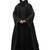 both front shoulder to bottom , sleeves and hijab hand embroidered with inner cardigan style abaya with hijab