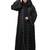 both front shoulder to bottom , sleeves and hijab stone hand embroidered with inner cardigan style abaya with hijab