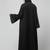both front shoulder to bottom , sleeves and hijab stone hand embroidered with inner cardigan style abaya with hijab