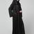 both front shoulder to bottom , sleeves and hijab stone hand embroidered with inner cardigan style abaya with hijab
