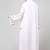 both front shoulder to bottom , sleeves and hijab stone hand embroidered with inner cardigan style abaya with hijab