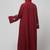 sleeves hand embrodery front open dubai style abaya with embroidered nida hijab
