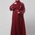 sleeves hand embrodery front open dubai style abaya with embroidered nida hijab