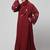 sleeves hand embrodery front open dubai style abaya with embroidered nida hijab
