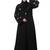 sleeves hand embrodery front open dubai style abaya with embroidered nida hijab