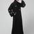 sleeves hand embrodery front open dubai style abaya with embroidered nida hijab