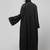 hand embroidered both side at front, sleeves and hijab front open abaya with hijab