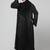 hand embroidered both side at front, sleeves and hijab front open abaya with hijab