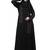 hand emroidred at sleeves front and hijab a line party abaya