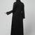 hand emroidred at sleeves front and hijab a line party abaya