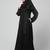 hand emroidred at sleeves front and hijab a line party abaya