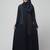 hand emroidred at sleeves front and hijab a line party abaya