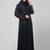 hand emroidred at sleeves front and hijab a line party abaya