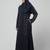 hand emroidred at sleeves front and hijab a line party abaya