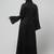sleeves and hijab golden hand embroidred a line abaya