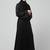 sleeves and hijab golden hand embroidred a line abaya