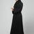 sleeves and hijab silver hand embroidred a line abaya