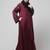 sleeves and hijab thread embrodery front open abaya