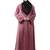 sleeves and hijab thread embrodery front open abaya