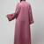 sleeves and hijab thread embrodery front open abaya