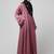 sleeves and hijab thread embrodery front open abaya