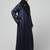 sleeves and hijab thread embrodery front open abaya