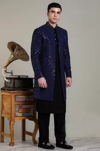 Arruga stylish men's indo-western jacket kurta set