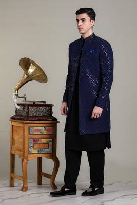 Arruga stylish men's indo-western jacket kurta set 3