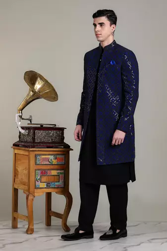 Arruga stylish men's indo-western jacket kurta set