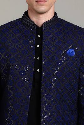 Arruga stylish men's indo-western jacket kurta set 5