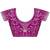 purple moss chiffon silk blend bandhani printed saree with embroidered lace boarder with blouse 