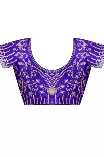 lavender moss chiffon silk blend bandhani printed saree with embroidered lace boarder with blouse 