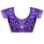 lavender moss chiffon silk blend bandhani printed saree with embroidered lace boarder with blouse 