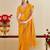 mustard moss chiffon silk blend bandhani printed saree with embroidered lace boarder with blouse